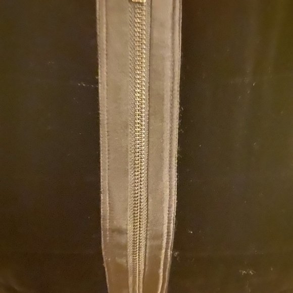 Eileen Fisher Black Washable Velvet Zip Quilted Jacket XL - Picture 3 of 7